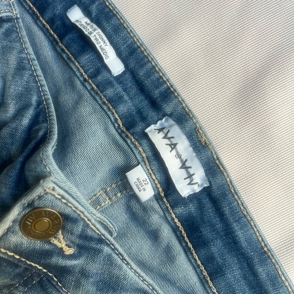 Aviv Viv Blue Jeggings Casual Style - Picture 6 of 11